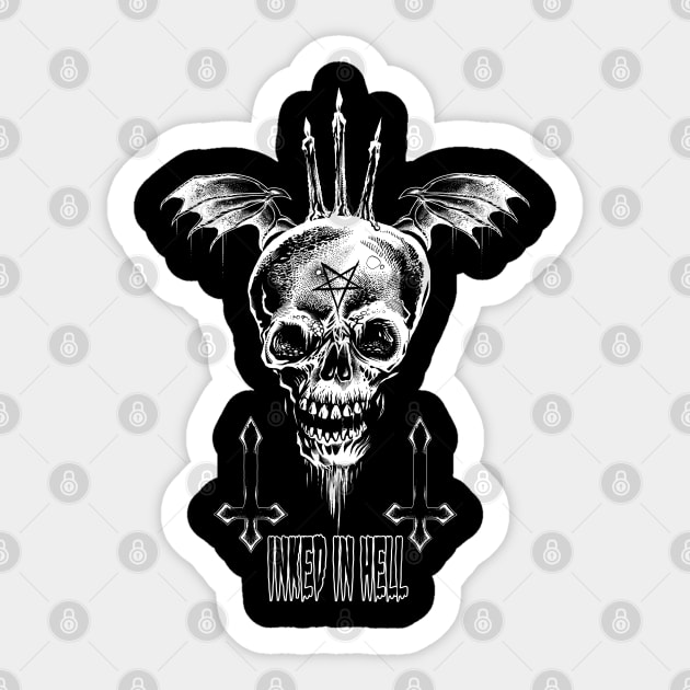 Flying Skull Sticker by wildsidecomix